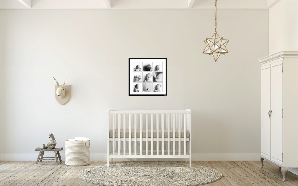 DIY your nursery decor using the images you take of your tiny new baby!