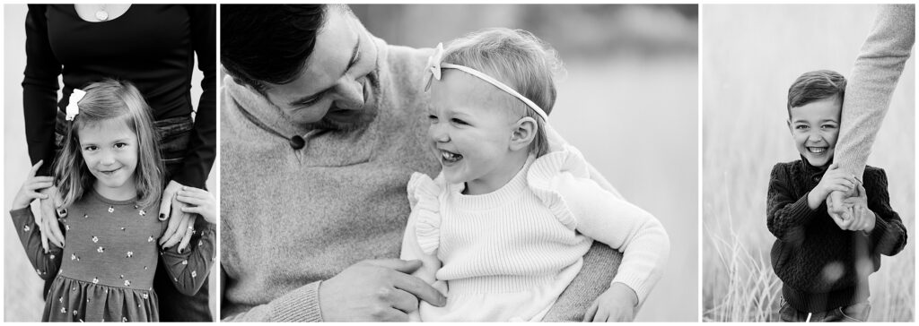 black and white photos of 3 kids in a family that could be creatively displayed together