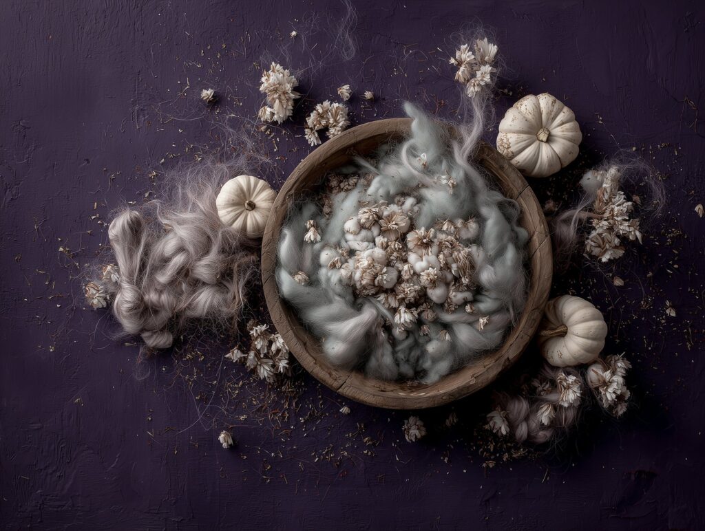 creative background setups for newborn babies can be created using AI tools for photography such as Midjourney